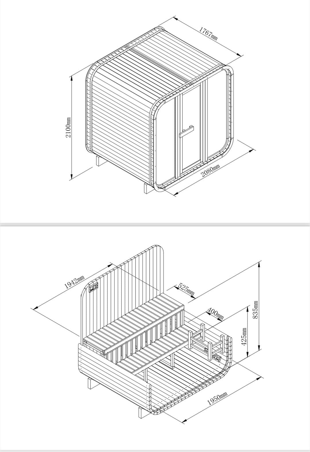 SwedishCold Traditional Sauna Cube